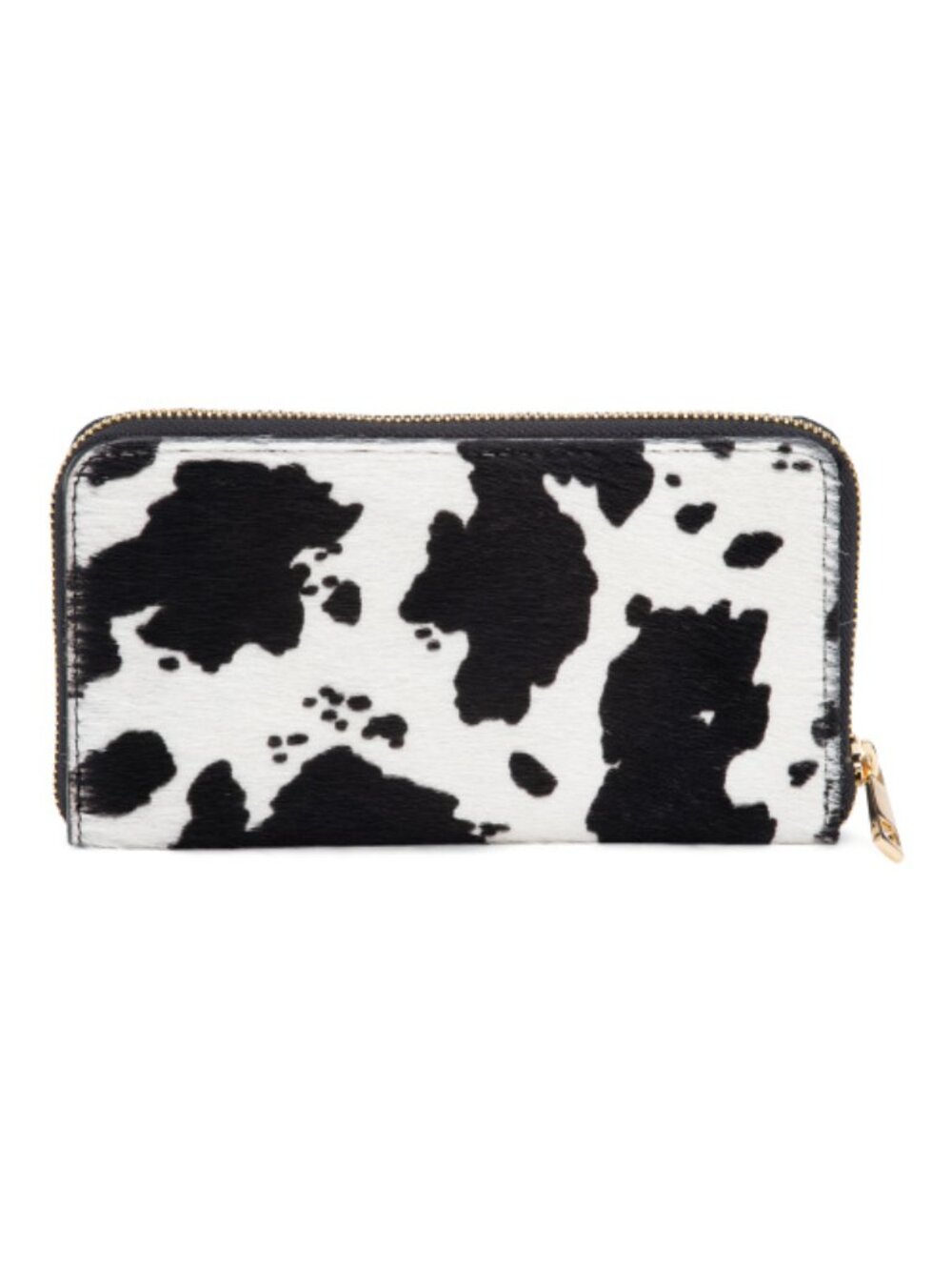 ISADORA Made In Italy Leather Hair On Hide Large Continental Zip Around Wallet
